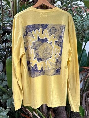 2020 Awake NY Fall Winter Sunflower Graphic Long Sleeve T Shirt Large Yellow
